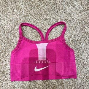 Nike Fuchsia Toddler Sports Bra with White Logo